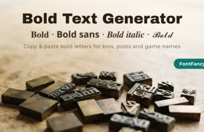 Bold Text Generator: Copy and Paste 𝐁𝐨𝐥𝐝 Letters Anywhere