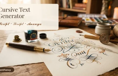 The Cursive Font Generator That Explains Its 11 Borrowed Letters