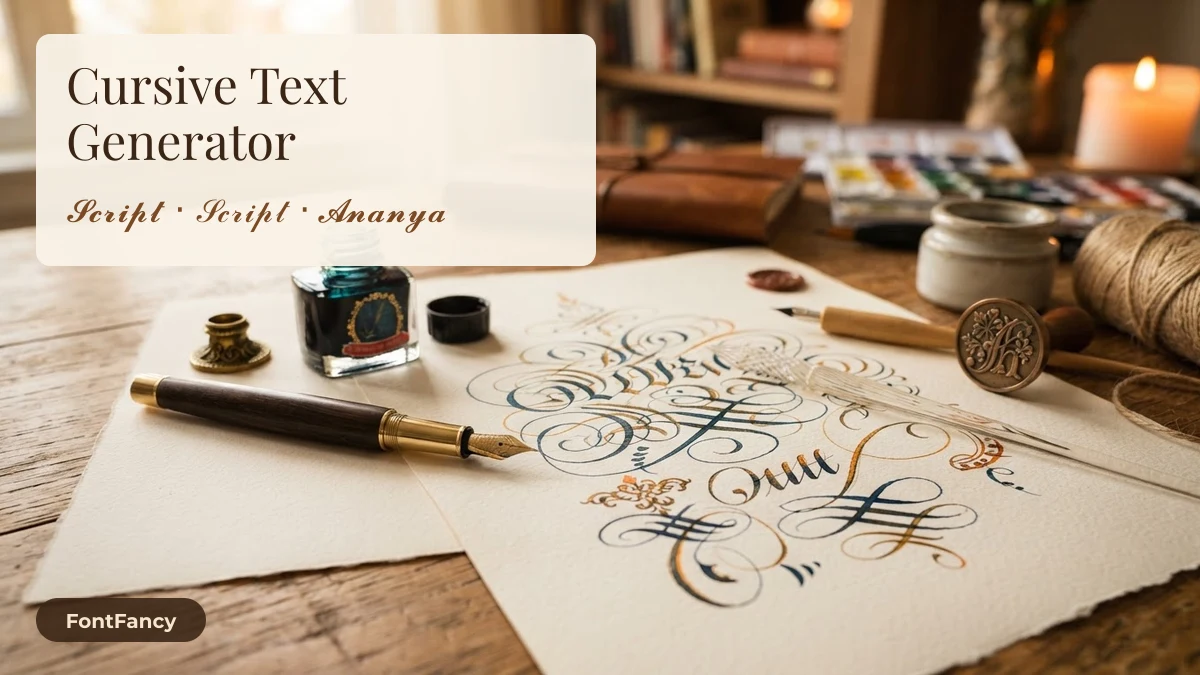 Signature-Style Cursive Font Generator, Free to Copy (2026)
