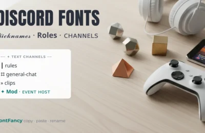 Discord Fonts by Location: Names, Roles, Channels and Chat