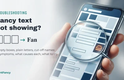 Fancy Text Showing Boxes or Turning Plain? 7 Symptoms and Fixes