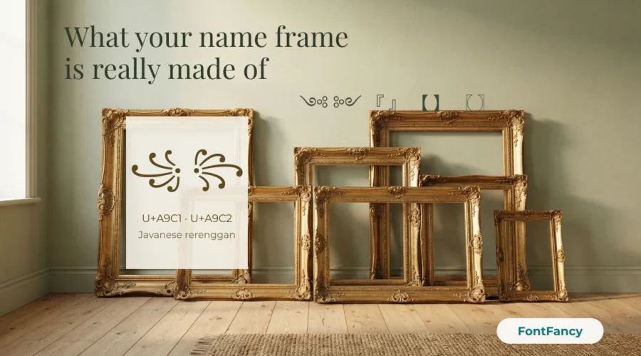 ꧁꧂ Decoded: The Real Characters Behind Name Frames and Brackets