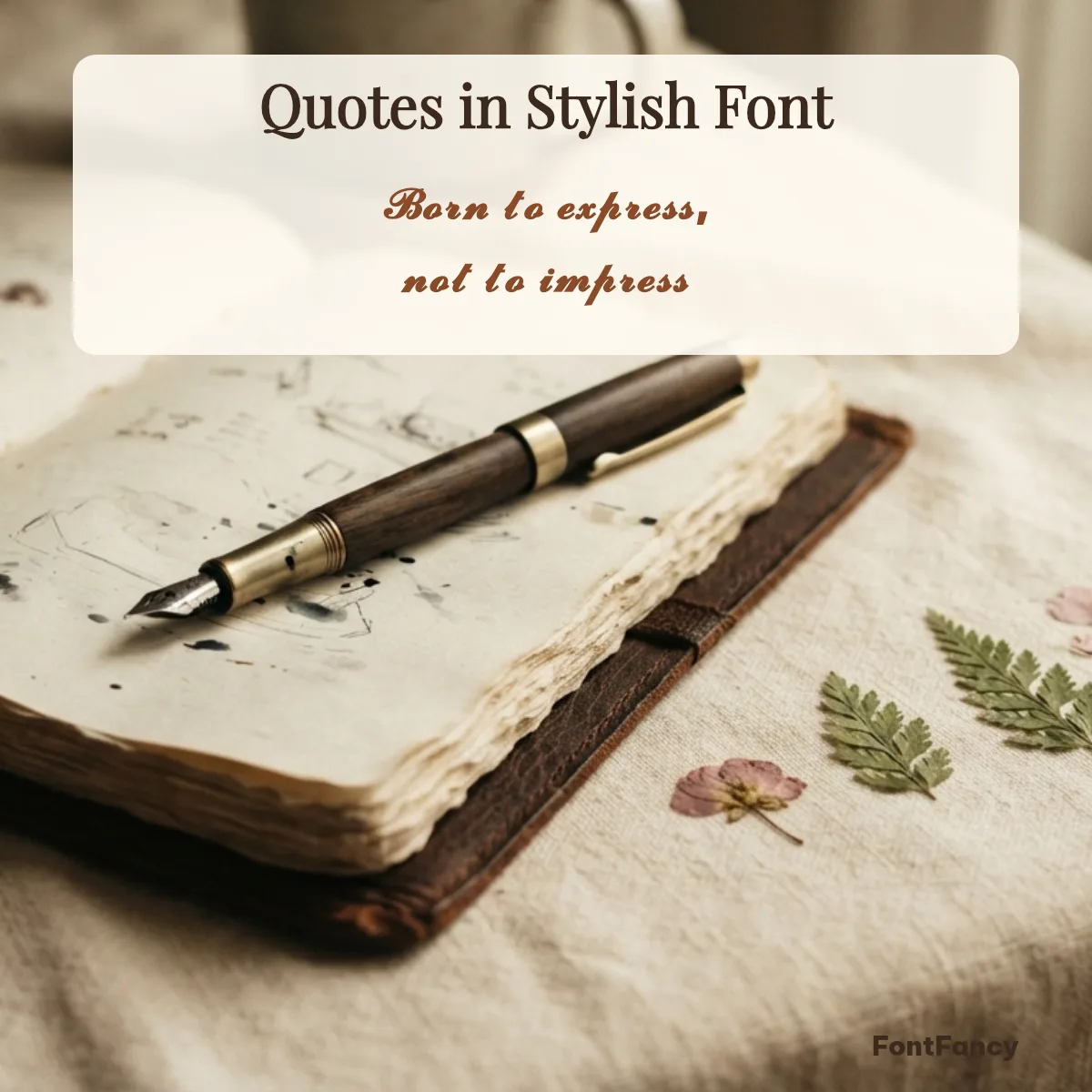 Quotes in Stylish Font — «Born to Express» & More, Copy & Paste