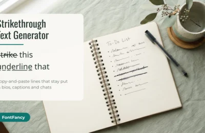 Cross Out Any Word: Strikethrough and Underline Text That Pastes Anywhere