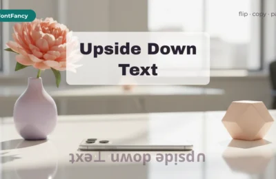 Upside Down Text Generator That Shows Which Letters Really Flip
