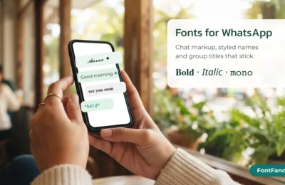 WhatsApp Fonts That Actually Stick: Chats, Names and Group Titles